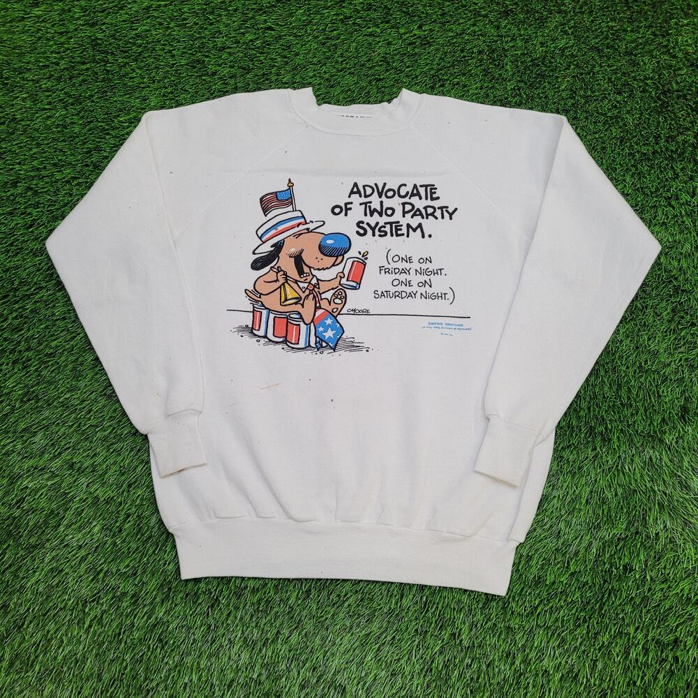 Vintage Funny Election Sweatshirt Womens XL 22x25